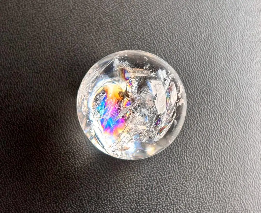 椿　永遠の愛を願う水晶の究極形態　虹のマスターウラルレムリアンスフィアPT 椿様専用 永遠の愛を願う水晶の究極形態 虹のマスターウラル