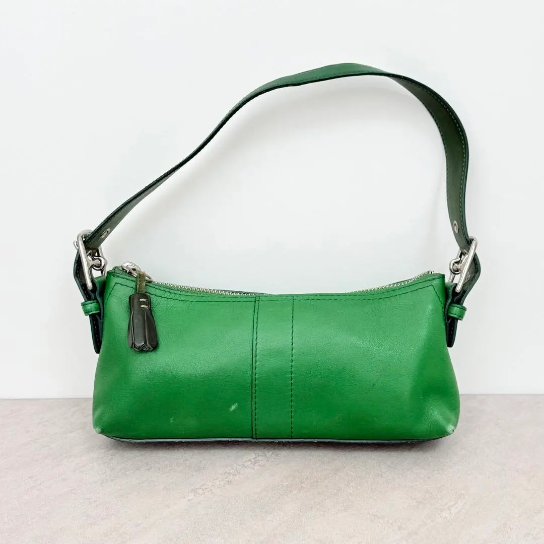 Thumbnail of Vintage Coach Baguette Small Bag Green