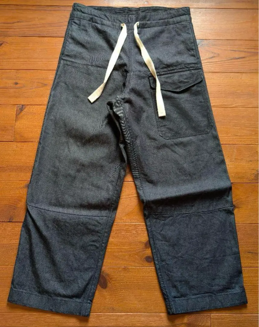 美品　ウティ) PANTALON ARLES / ワイドデニムパンツ OUTIL (ウティ) PANTALON ARLES / ワイドデニムパンツ