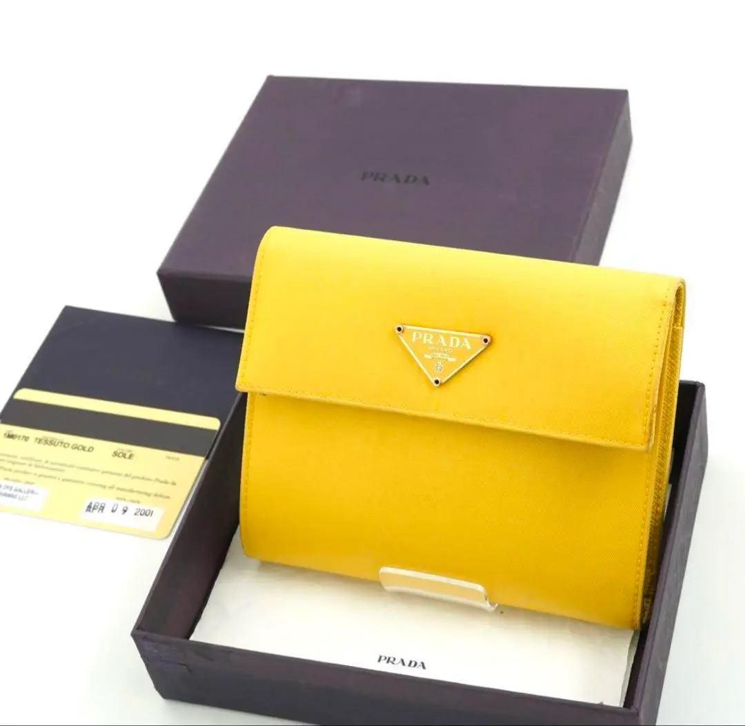 2025年最新】PRADA カラー：イエロー系 三つ折り財布の人気