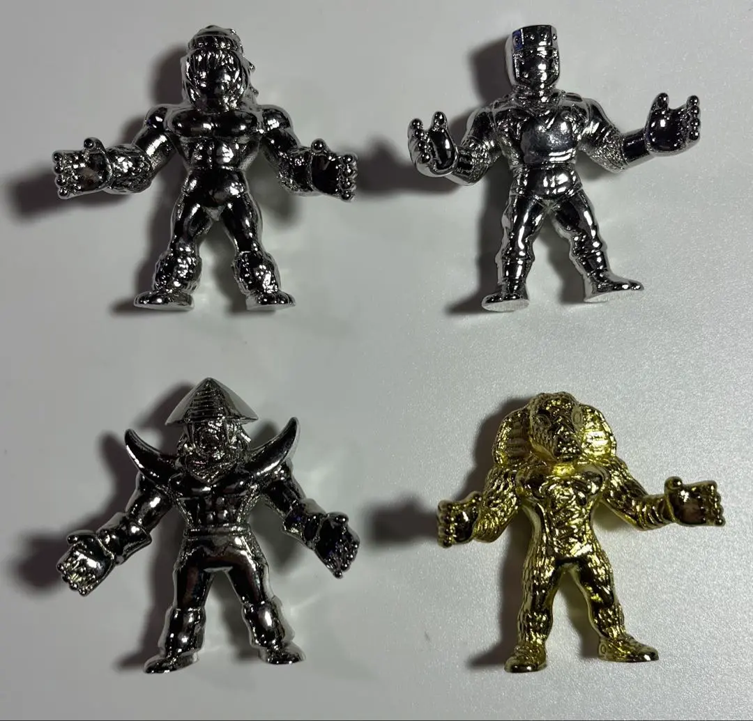 Thumbnail of Bandai Die-cast Kinnikuman Kinkeshi: Sneagator and others, Silver Plated and Gold Plated