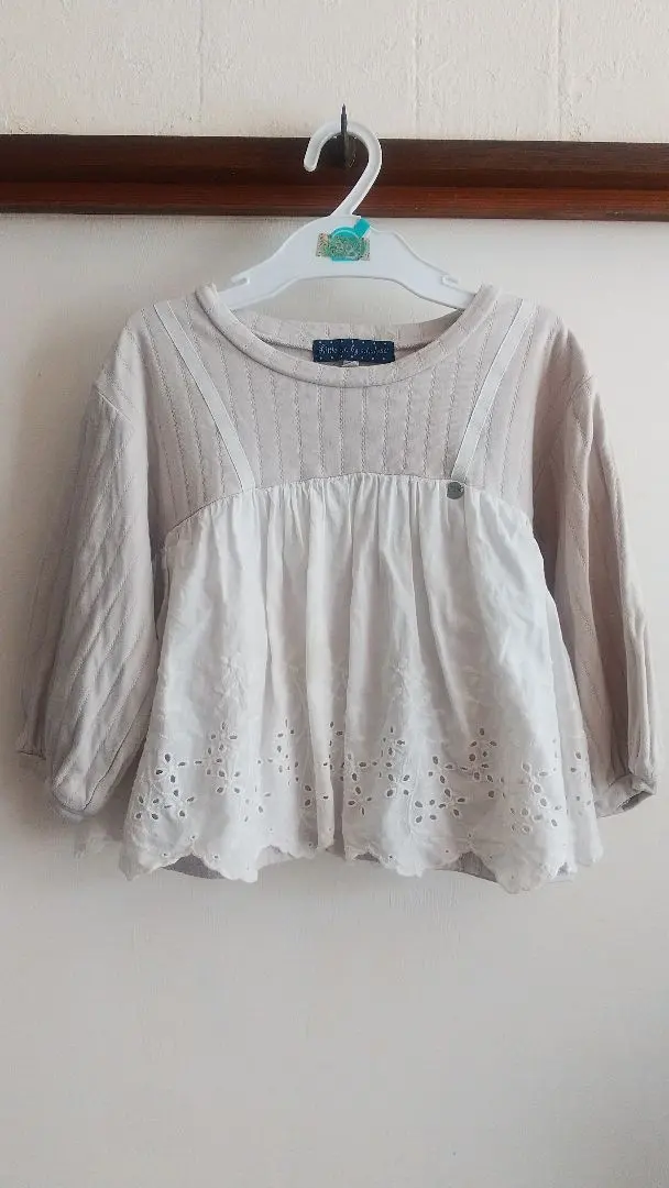 Thumbnail of 100% Cotton Embroidered Lace Gray Tunic 110cm