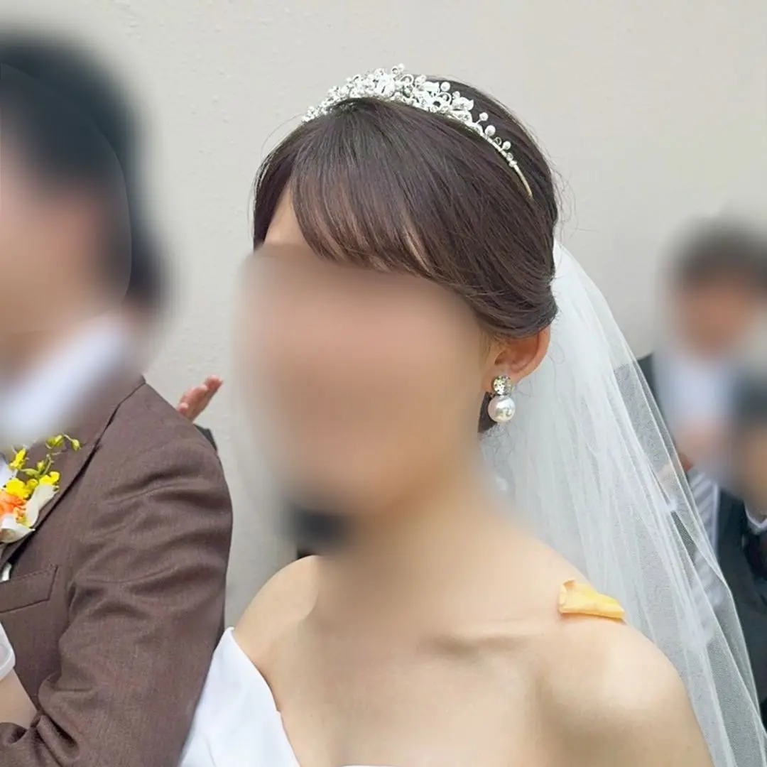 ティアラ annan wedding ヴァレリー 低め カチューシャTLM298 ブライダルアクセサリーのアンナンウェディング
