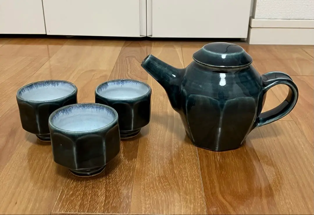 延興寺窯　ポット　急須　湯呑み　茶器セット　民藝　山陰 延興寺窯 ポット 急須 湯呑み 茶器セット 民藝 山陰 （鳥取民藝