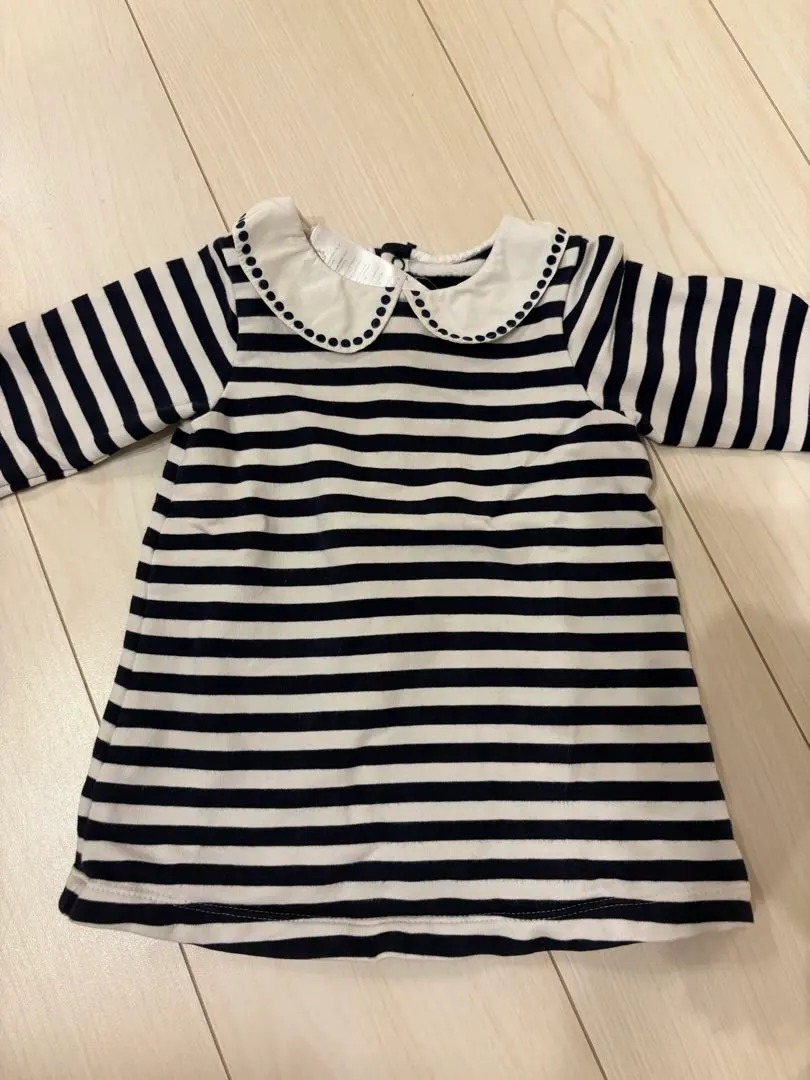 Thumbnail of Jacadi Striped Collared Long-Sleeved Knit Top 18M 81cm