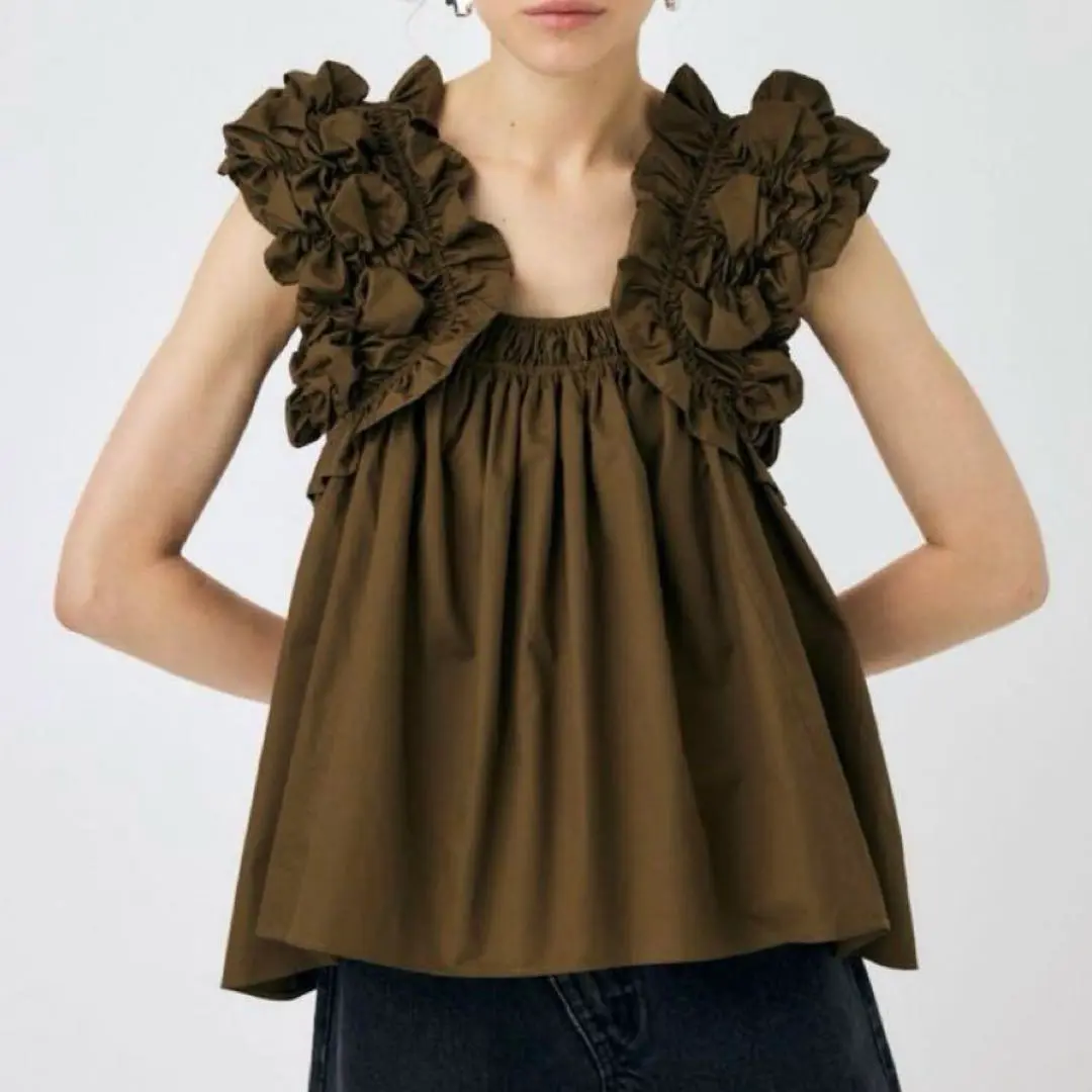 2025年最新】Shoulder frill ブラウス moussyの人気アイテム