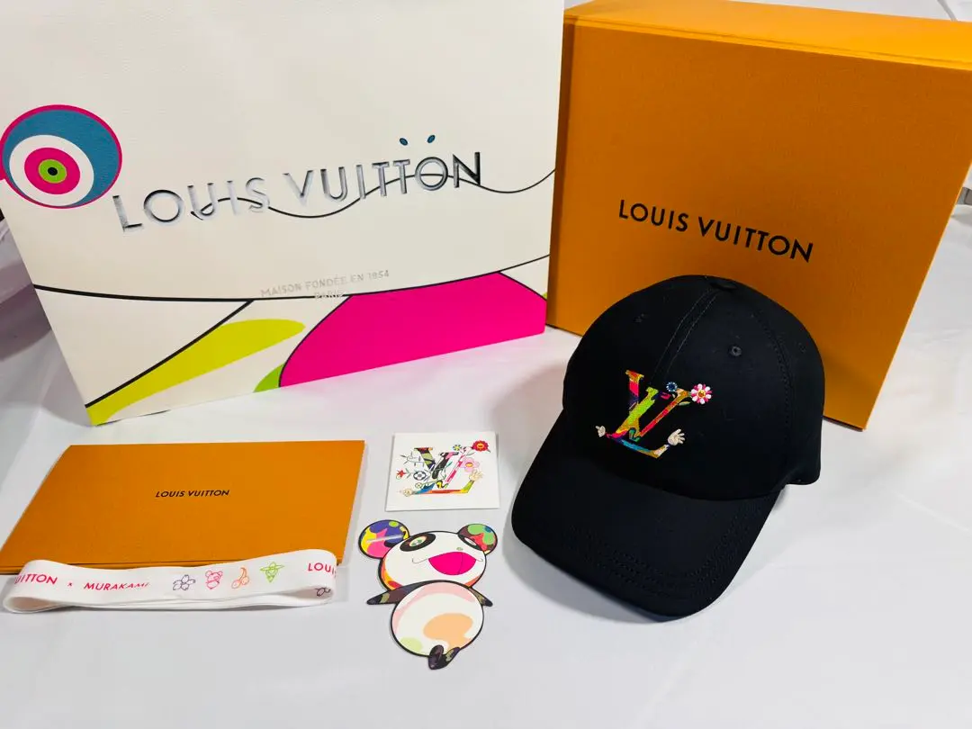 LOUISVUITTON 村上隆コラボ キャップ Mサイズ ルイヴィトン LV × TM キャップ・スーパーフラット」M5000M「ルイ・ヴィトン