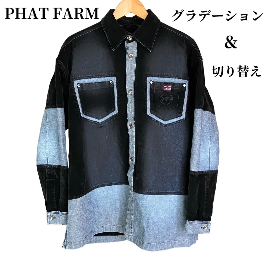 PHATFARM　ファットファーム　レア物　オールインワン　インディゴ　2XL PHATFARM ファットファーム レア物 オールインワン インディゴ