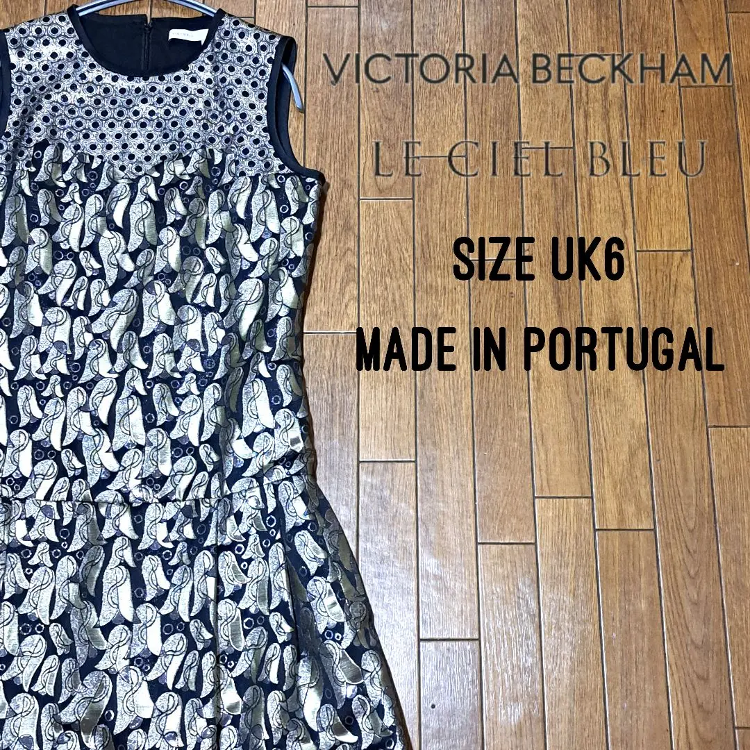 送料関税込【Victoria Beckham】コットン混 ミニワンピース 素敵☆Victoria Beckham かぎ針編み コットン混 ミニワンピース