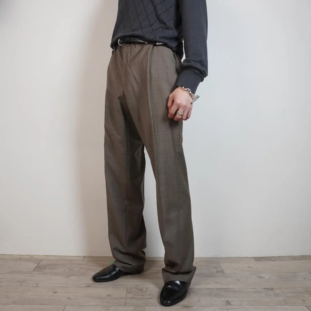 Thumbnail of BANANA REPUBLIC Single Pleatless Slacks, Brown / XW113