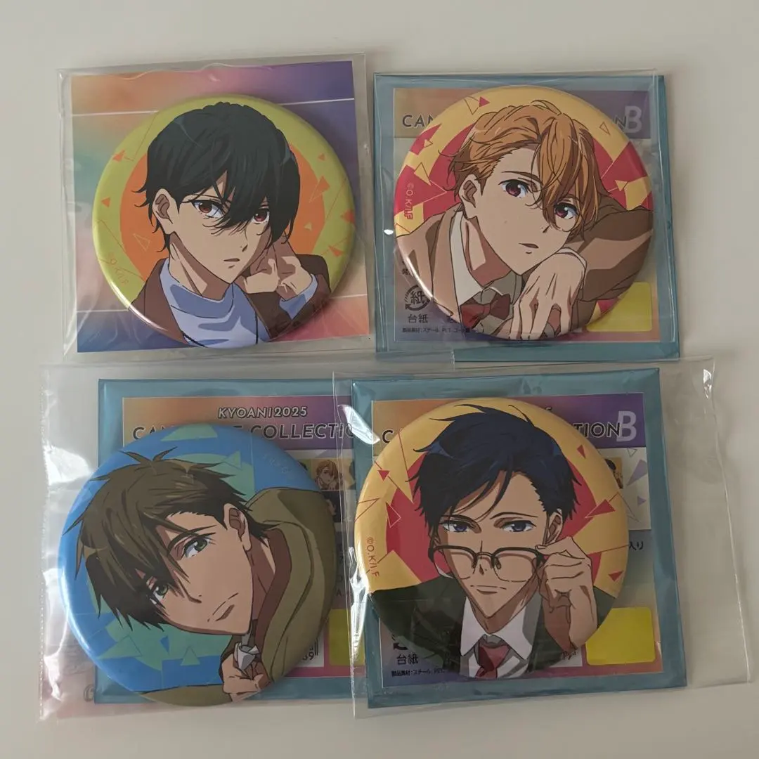 Thumbnail of Kyoani 2025 Can Badge B Free! Makoto Tachibana, Rei Ryugazaki, Nagisa Hazuki, Ikuya Kirishima