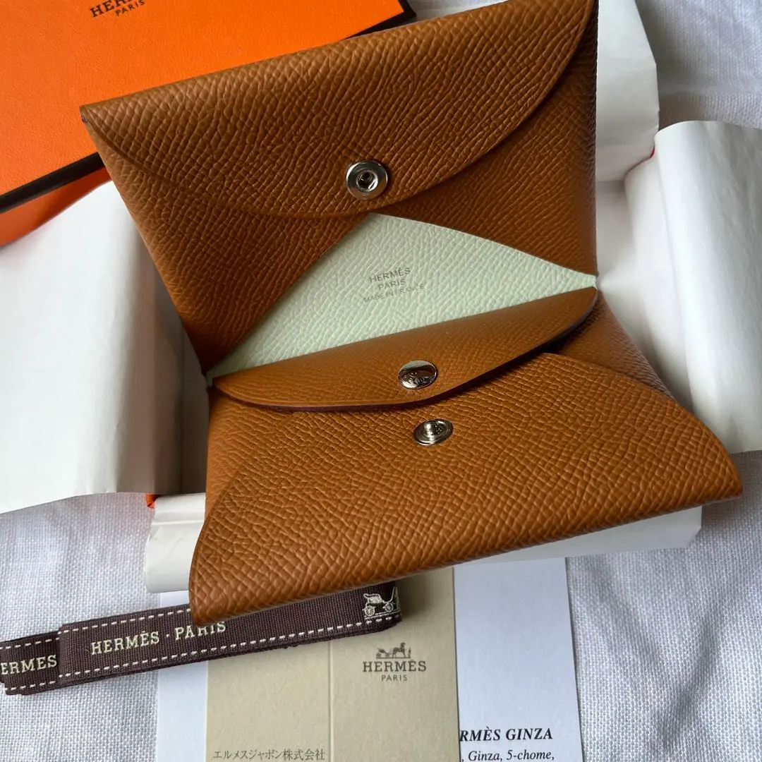 【極美品】エルメス　カルヴィデュオ　ヴェルソ HERMES 極美品 エルメス カルヴィデュオ シェーブル ノワール黒