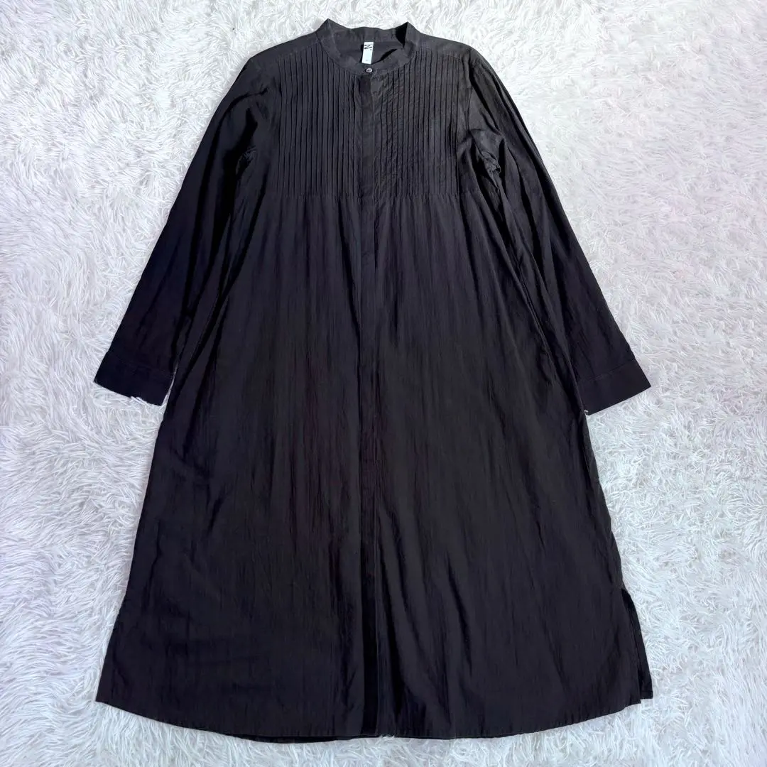 【新品タグ付き】マザーハウス サマーオックスフォードゴデットシャツワンピース M FREAK'S STORE ワンピース インド ピンタックワンピース