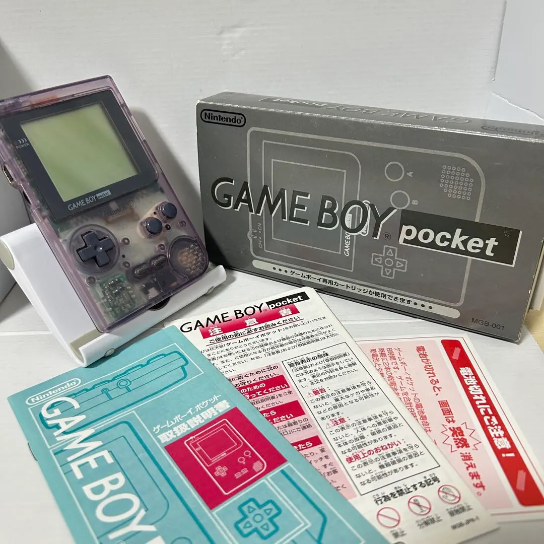 GAME BOY pocket 主機 遊戲機口袋主機 透明紫 的縮圖