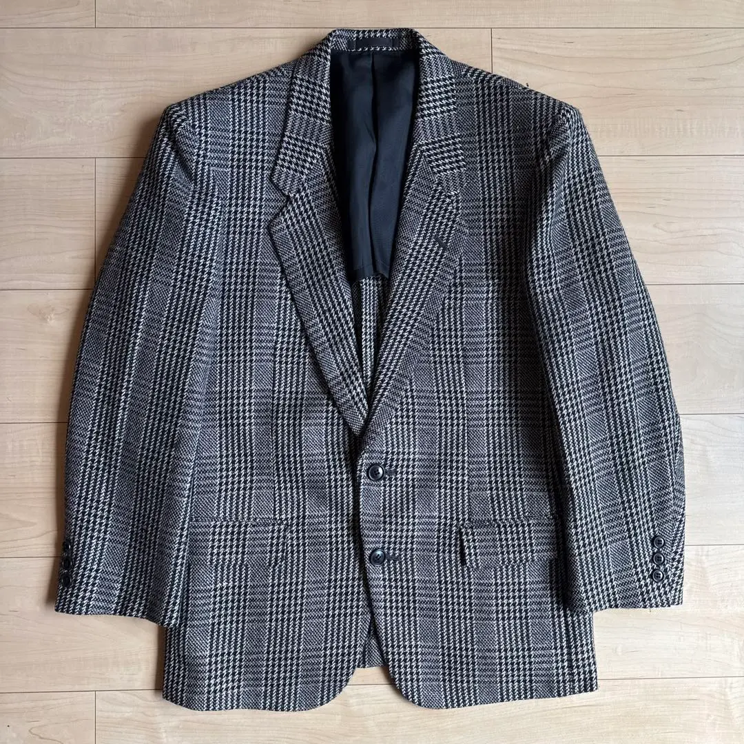 Thumbnail of MARCEL LASSANCE Wool Silk Glen Check Tailored Jacket