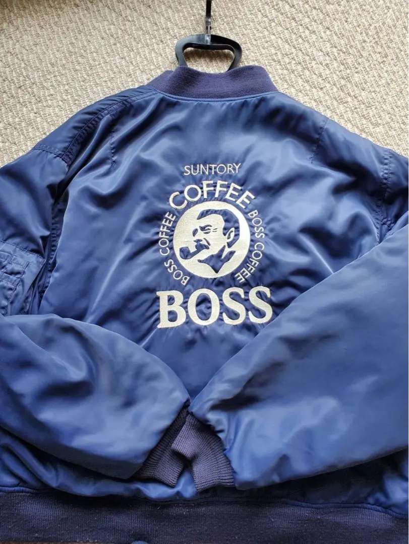 90s 古着 SUNTORY 初代BOSSジャン フライトジャケット MA-1 90s 古着 SUNTORY 初代BOSSジャン フライトジャケット MA-1