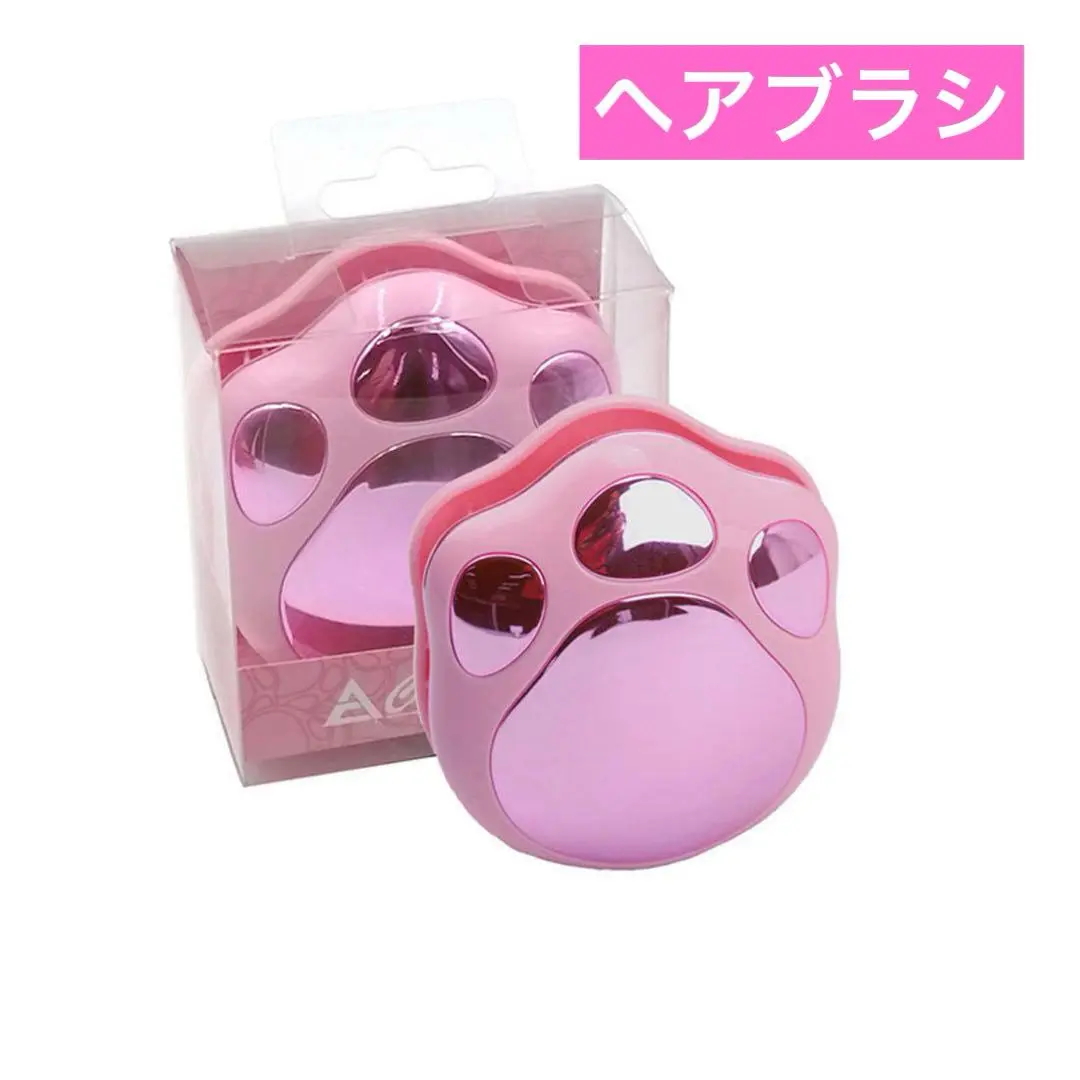美容⭐︎ 髮梳 不卡髮 柔順梳 可愛 攜帶用 貓 肉球 的縮圖