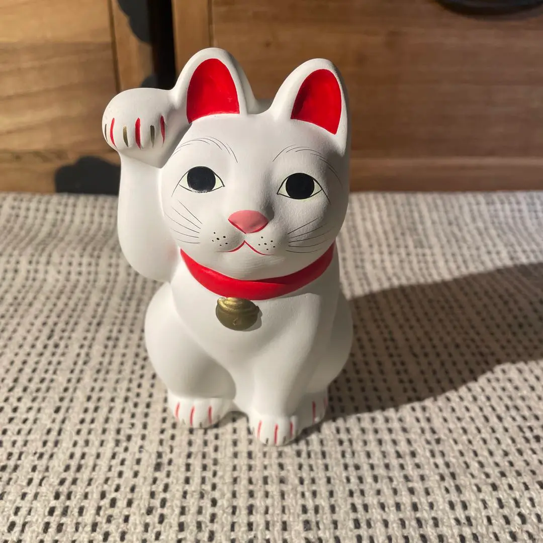 九谷焼 招き猫 ５.５号＆古色大正 招き猫 新品 箱付き 6.5号タッチ招き猫 盛小紋（布団付） 九谷焼マルヨネ 陶芸窯和陶房