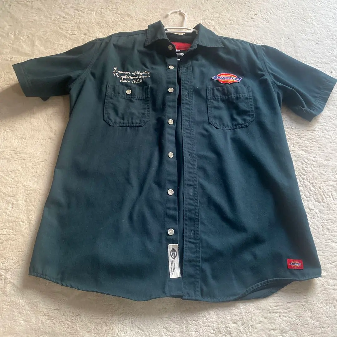 Thumbnail of Dickies Short Sleeve Shirt, Dark Blue, with Pocket