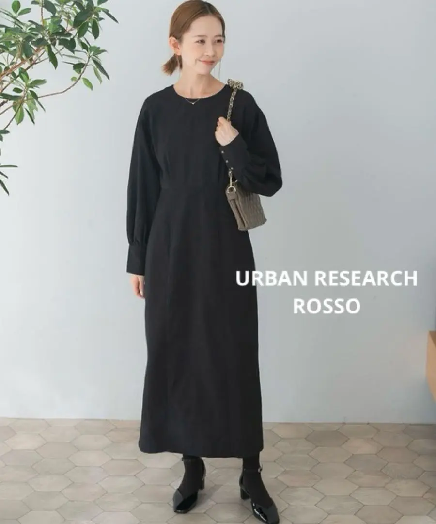 Thumbnail of ROSSO High-Waisted Suede Straight Dress ◆BLACK◆F