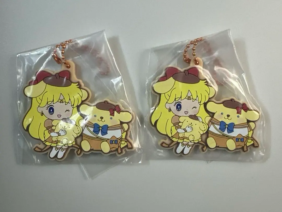 Thumbnail of Sailor Moon Rubber Mascot Venus & Pom Pom Purin - 2 pieces