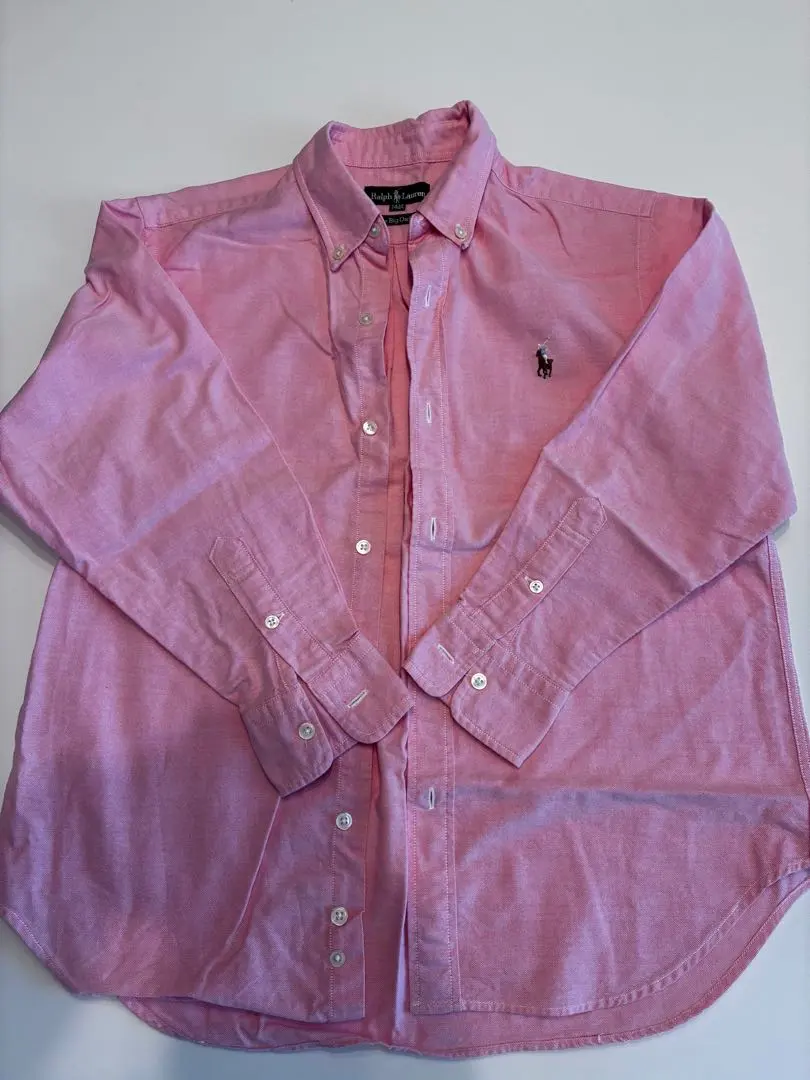 Thumbnail of Ralph Lauren pink long-sleeved shirt 140
