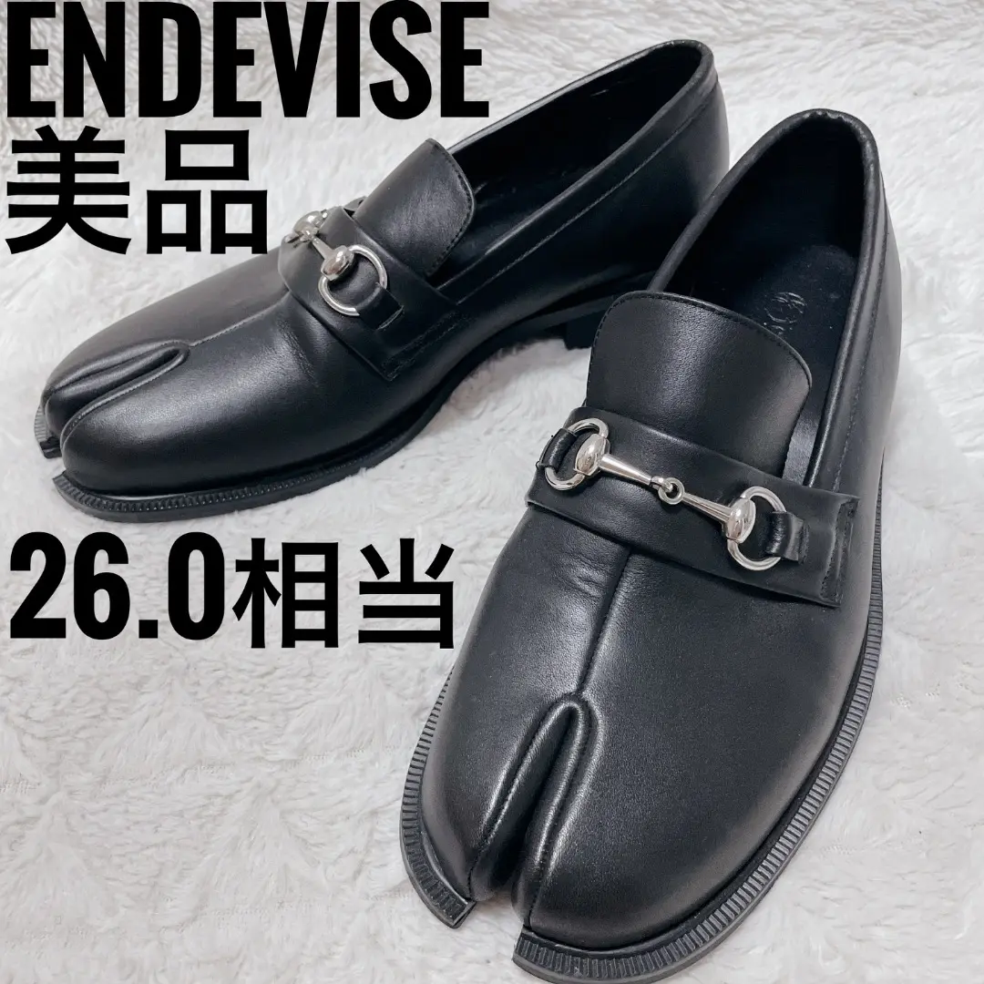 【人気！】endevice 足袋ローファー　革靴 人気！】endevice 足袋ローファー 革靴