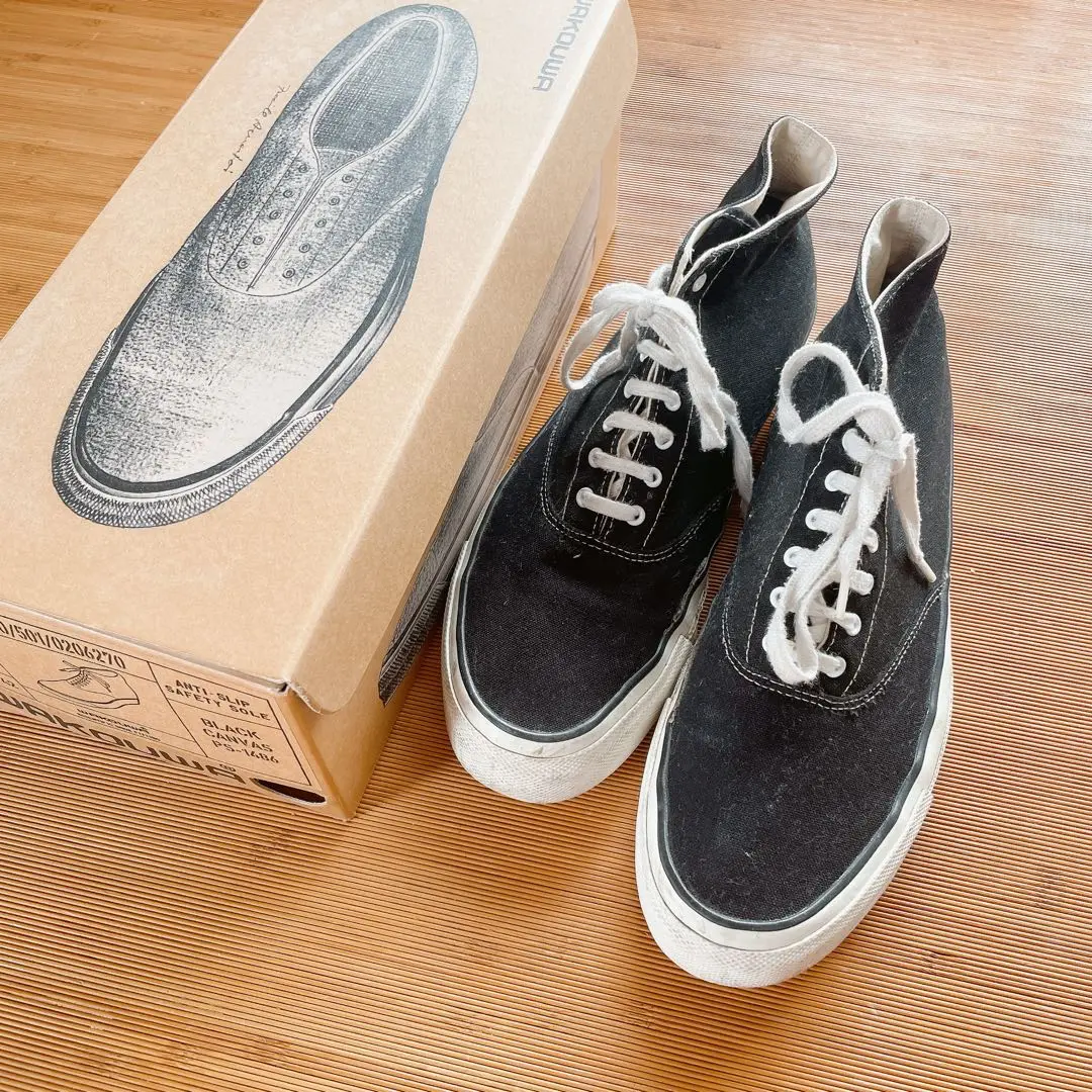 廃盤　日本製　ANATOMICA WAKOUWA　グリーン×ブラック　10H 2025年最新】(アナトミカ) ANATOMICA WAKOUWA DECK SHOES CANVAS