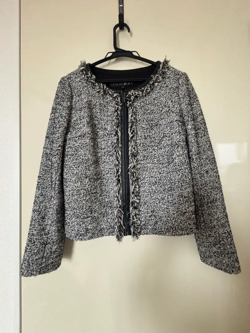 Thumbnail of INDIVI Collarless Tweed Jacket 38