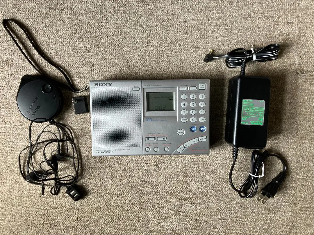 BCL★ICF-SW7600GR美品★4バンド★PLLレシーバー+豪華おまけ付❗ Sony ICF-SW7600GR World Band Receiver AM/FM/SW/SSB Radio