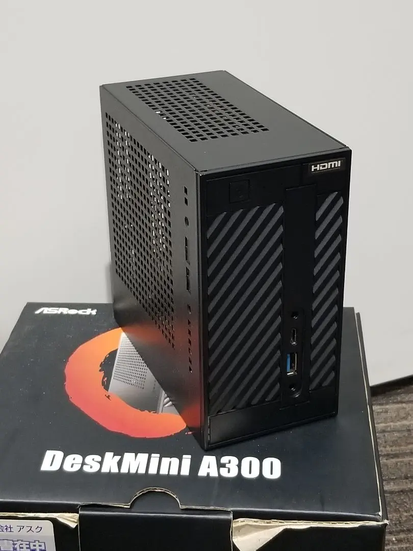 ASRock DeskMini A300 ケース マザーボード CPUクーラーのみ