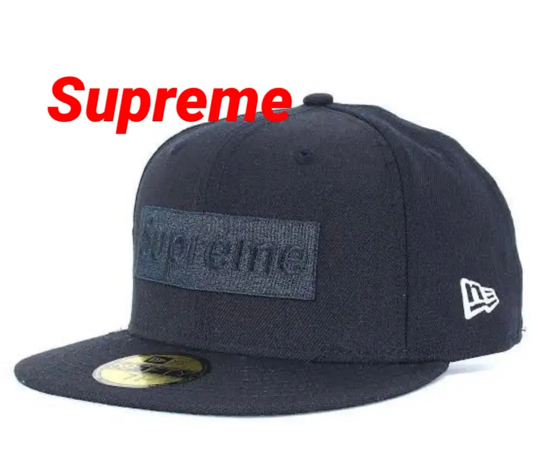 Supreme F/W 2014 Tonal Box Logo New Era 7 1/2 Royal Navy | eBay