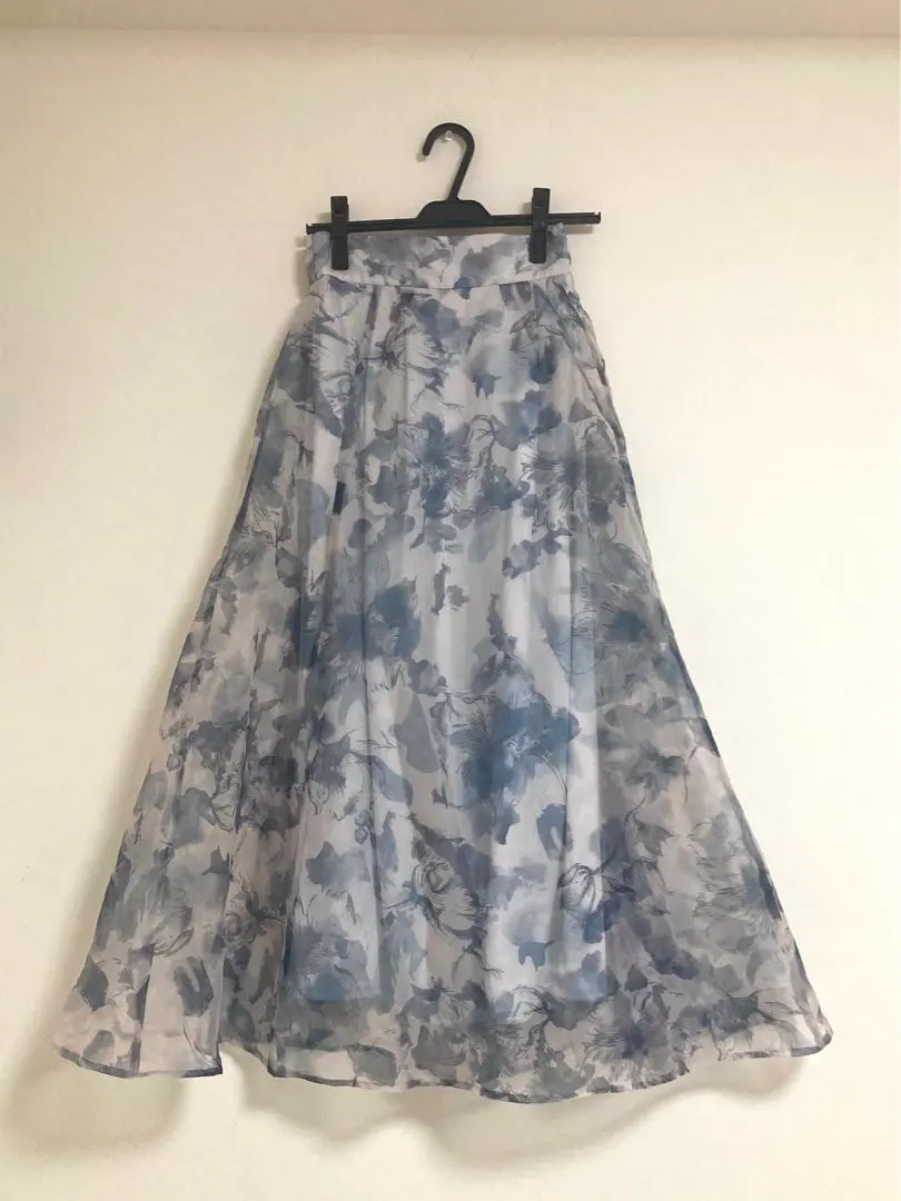 Thumbnail of GRL Floral Organza Flare Skirt
