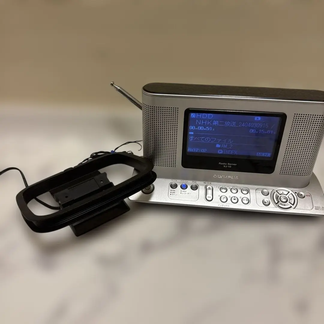 OLYMPUS ラジオサーバー VJ-10 ラジオ録音・再生機 HDD（箱無し） オリンパス、ラジオ英会話を収録のHDD内蔵ラジオ - 価格.com