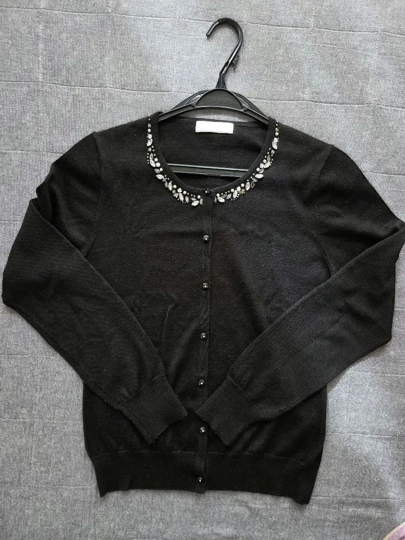 Thumbnail of Cardigan set with bejeweled accents