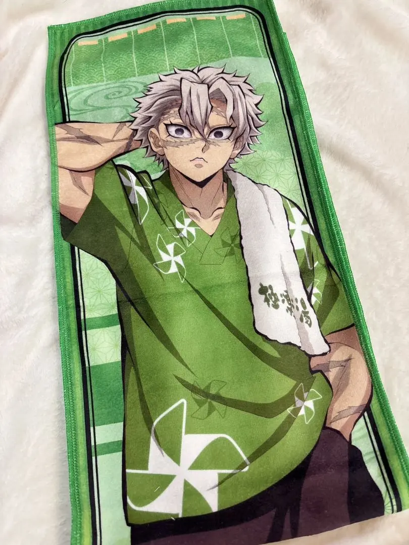Thumbnail of RAKU SPA Demon Slayer Sanemi Shinazugawa Muffler Towel Final Price Reduction