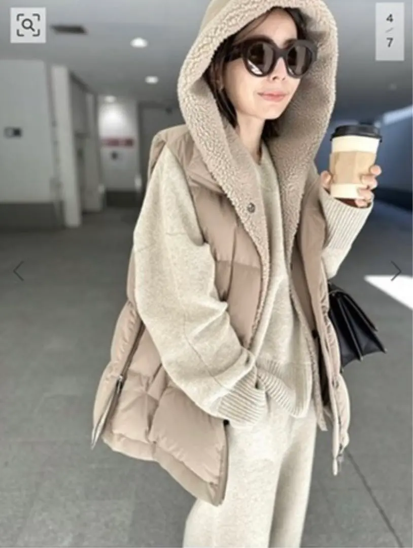 ⭐︎未使用LOU ANDREA⭐︎フード付。リバーシブルジレ　ダウン➕ファー m35150940152_1.jpg?1729402819