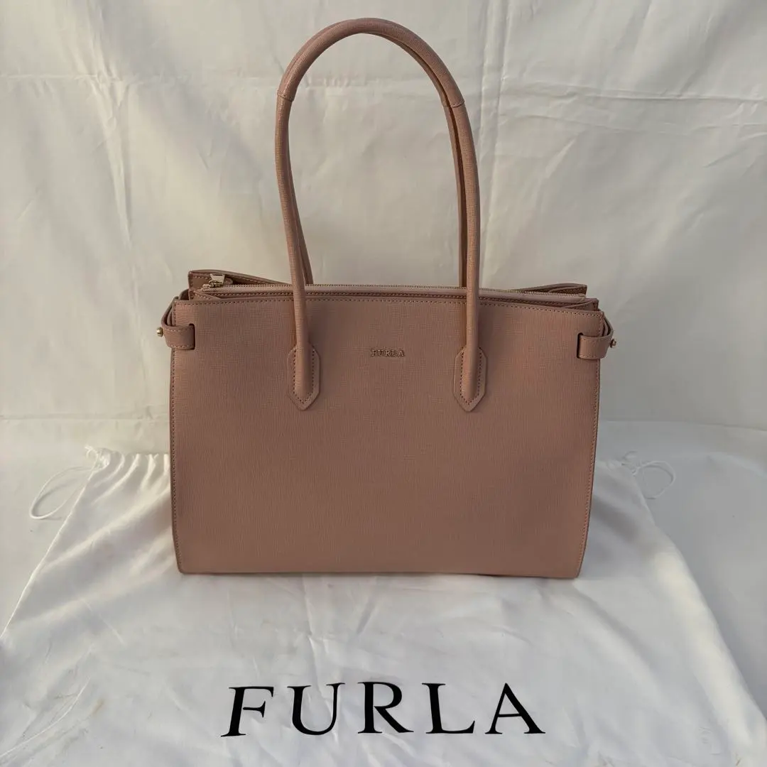 FURLA PIN 手提包 粉色 皮革 的縮圖