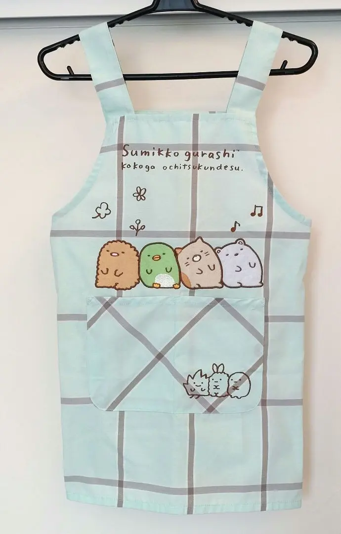 Thumbnail of Kids' Apron - Sumikko Gurashi, Checkered Pattern, Character