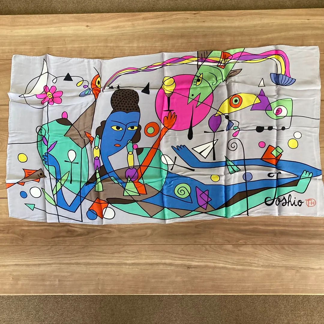 百貫華峰　百貫俊夫　風呂敷　おしどり 百貫華峰 百貫俊夫 風呂敷 おしどり