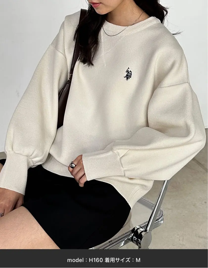 Thumbnail of Brand new with tags ★ RANAN / solleim special edition embroidered sweatshirt-like knit