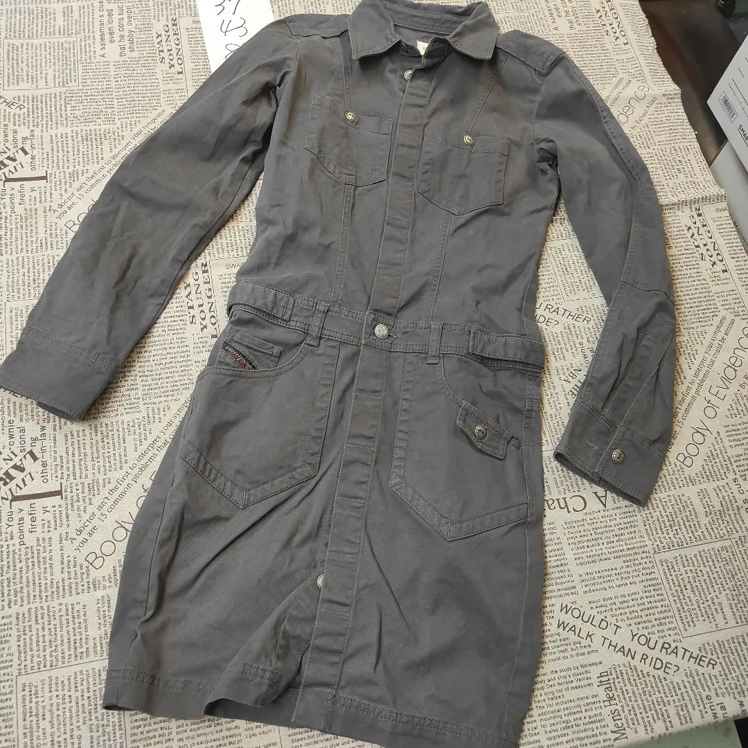 Thumbnail of DIESEL Gray Military Jacket XS