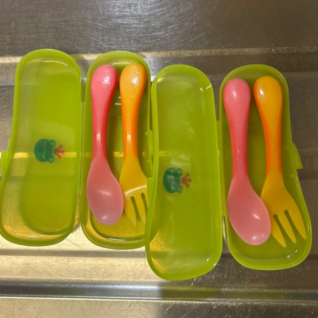 Thumbnail of Richell Children's Spoon & Fork Set, Baby Food