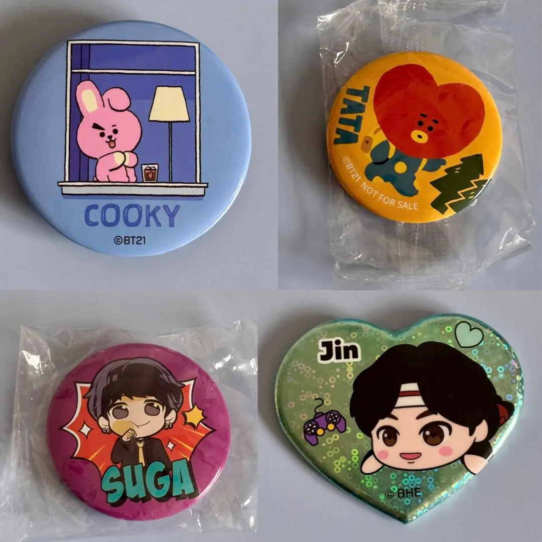 Thumbnail of BTS Can Stand & Can Badge Set: JUNGKOOK V SUGA JIN