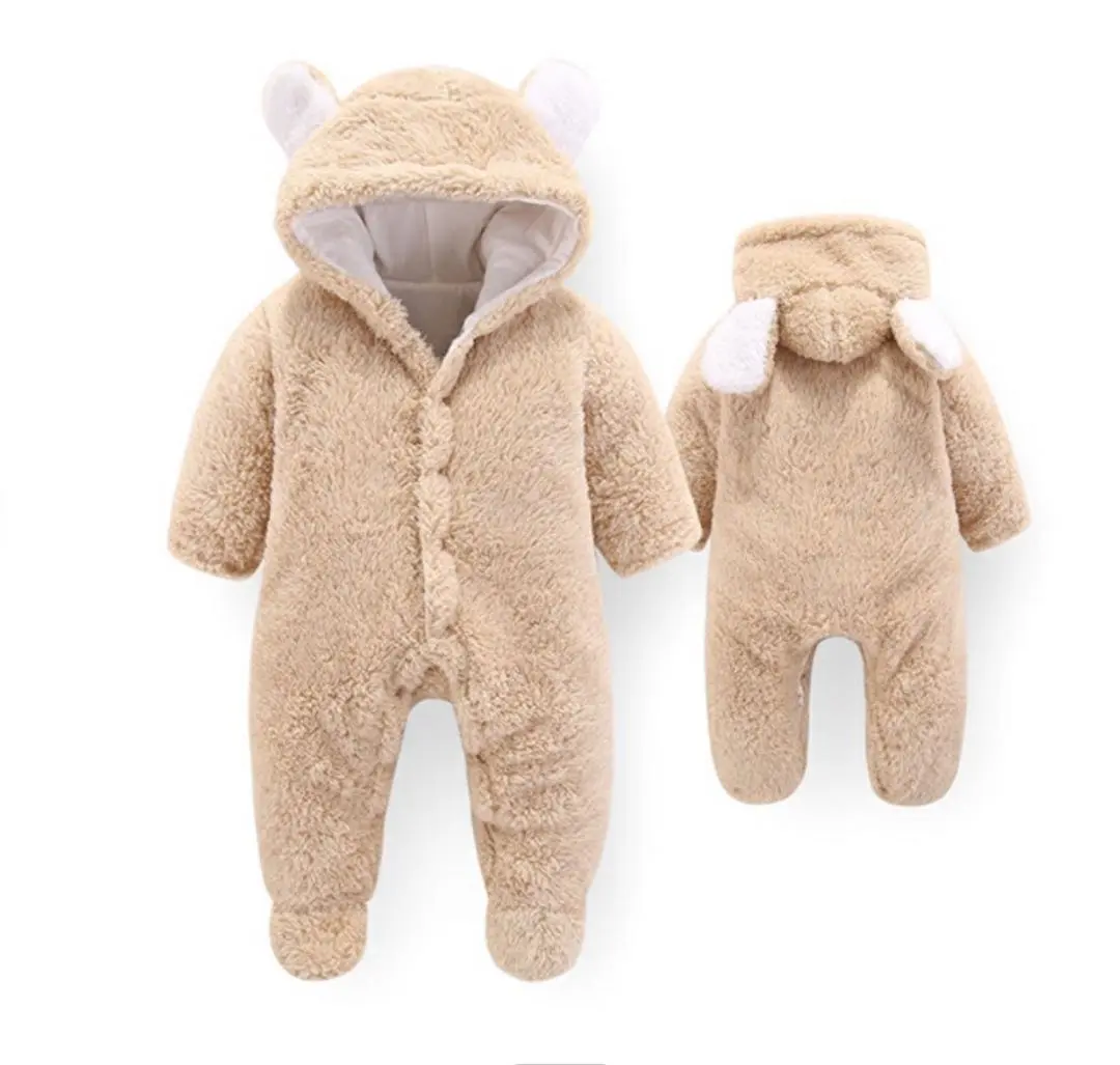 Thumbnail of Beige romper with ears, outerwear, 3M