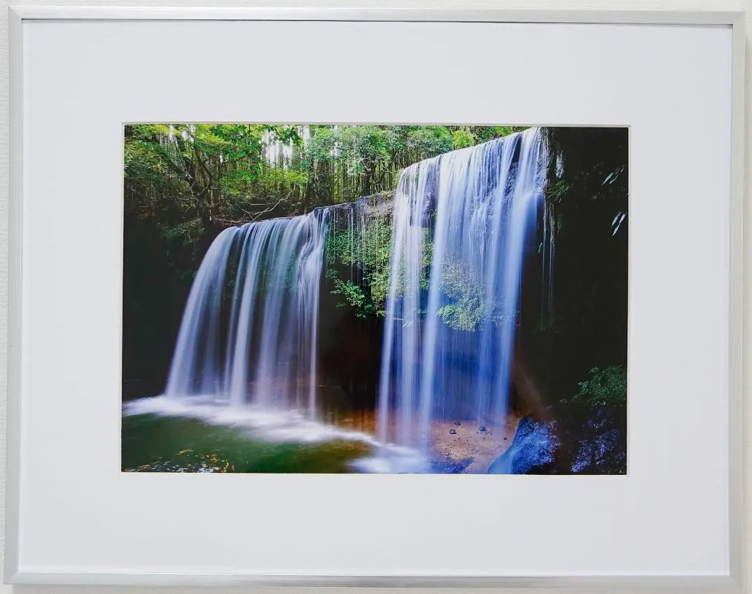 Thumbnail of Title: "Cool Scenery" A4 size, original print, waterfall, landscape photo, natural scenery
