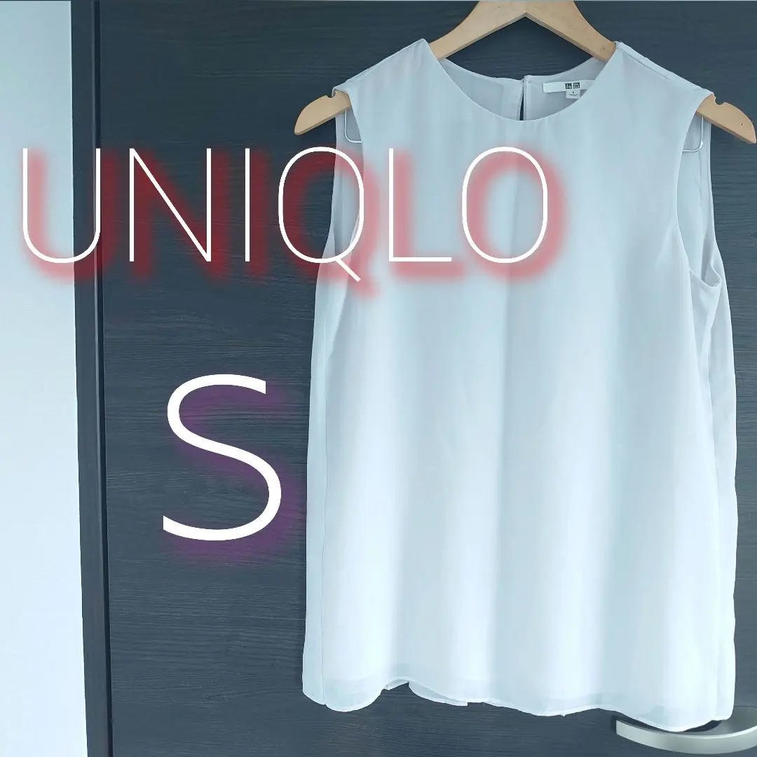 Thumbnail of Uniqlo Pleated Blouse Sleeveless Pleats Summer