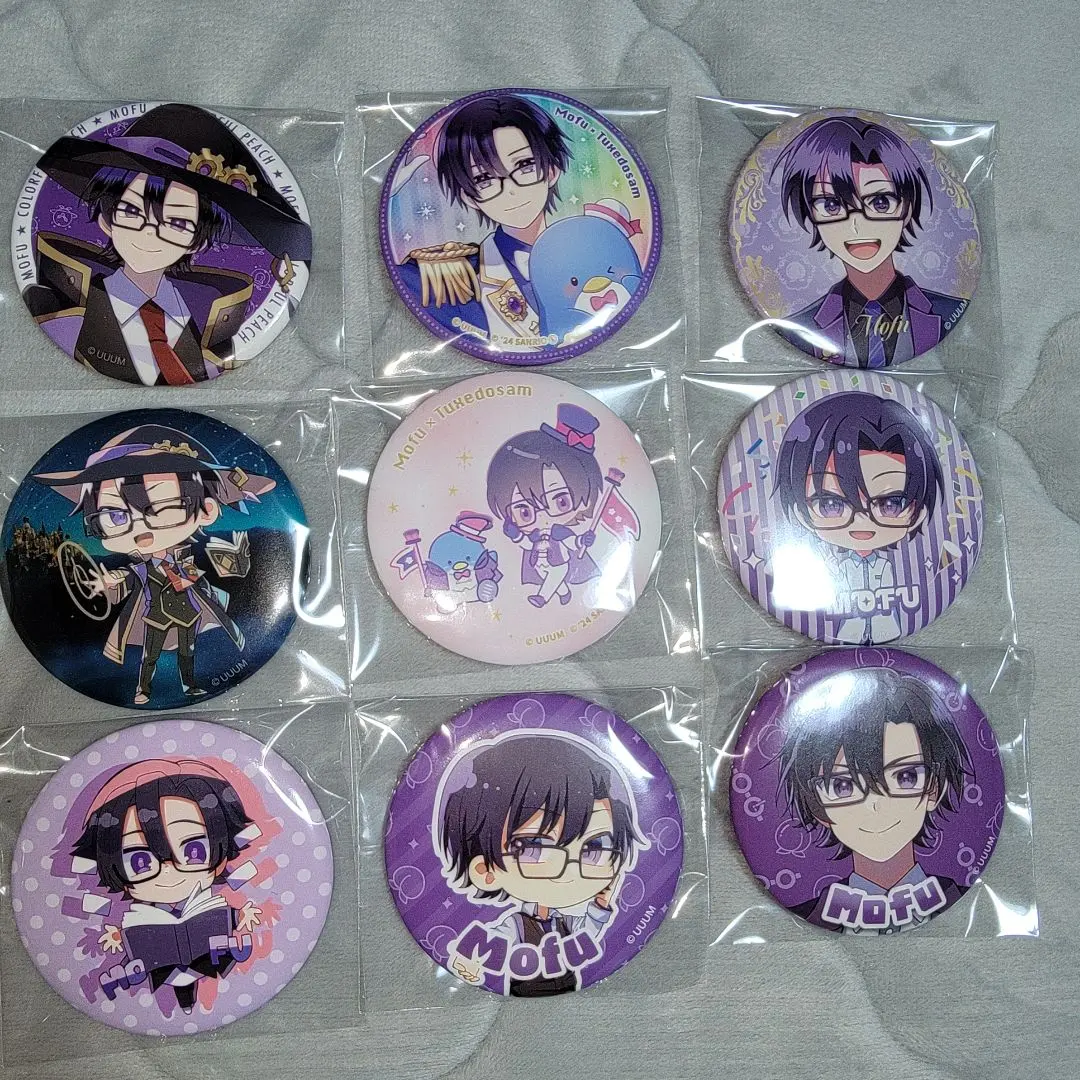 彩虹桃子 毛茸茸 徽章 的縮圖