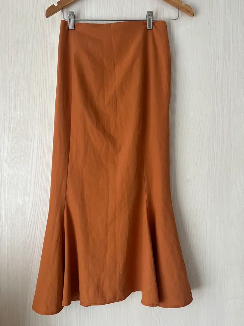 Thumbnail of Heather: Orange Mermaid Skirt, Long Length