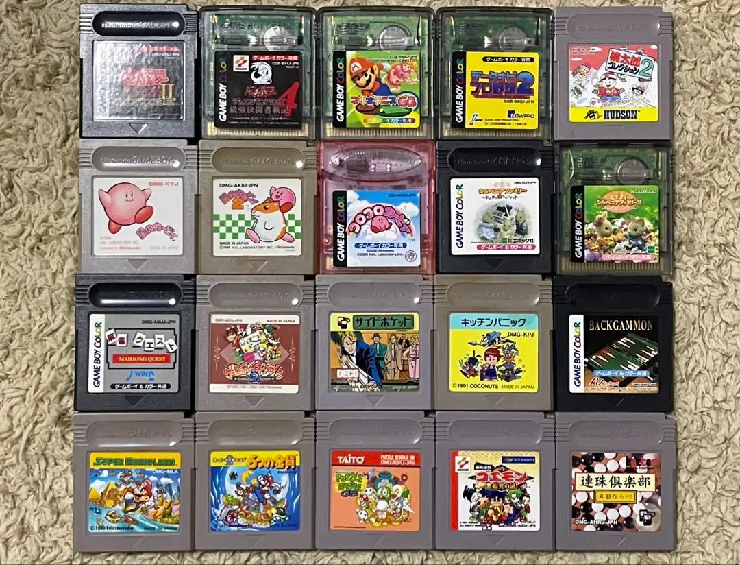 ゲームボーイ　中古カセット　美品　パズルボブル　箱　説明書付き ゲームボーイ 中古カセット 美品 パズルボブル 箱 説明書付き
